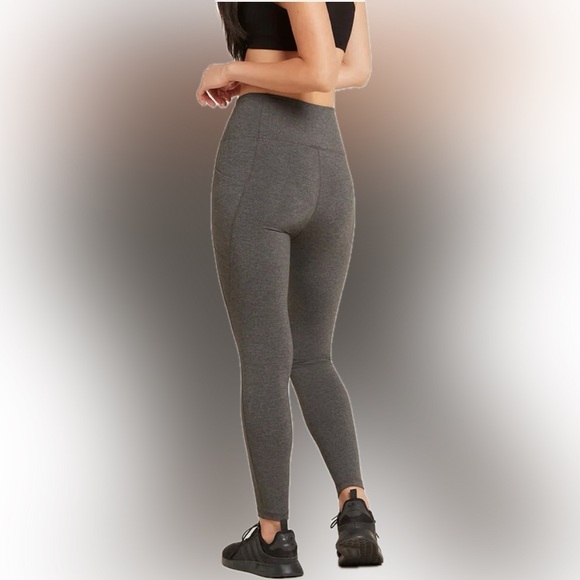 Boody bamboo ACTIVE High Waist leggings w/3 pockets in Dark Marl-NWOT